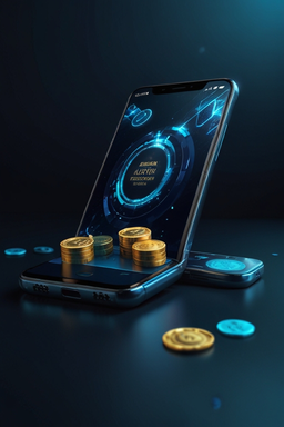 Smartphone mit Riverspin Casino App